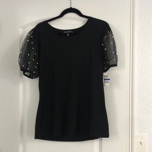 INC international concept black blouse for women size XL